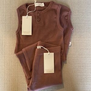 Jamie Kay Two Piece Outfit Dusty Lavender Girls 2T NWT